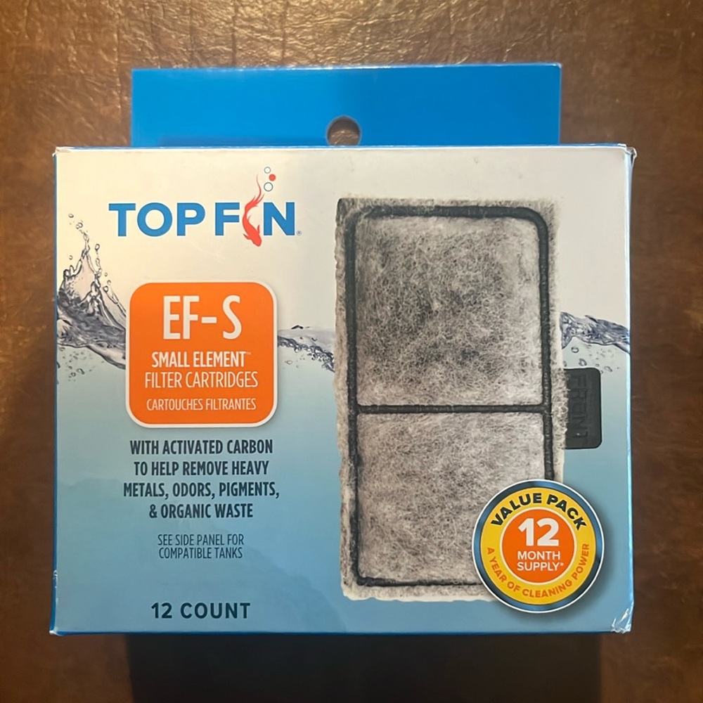 NEW! Top Fin EF-S Small Element Filter Cartridge 12 count